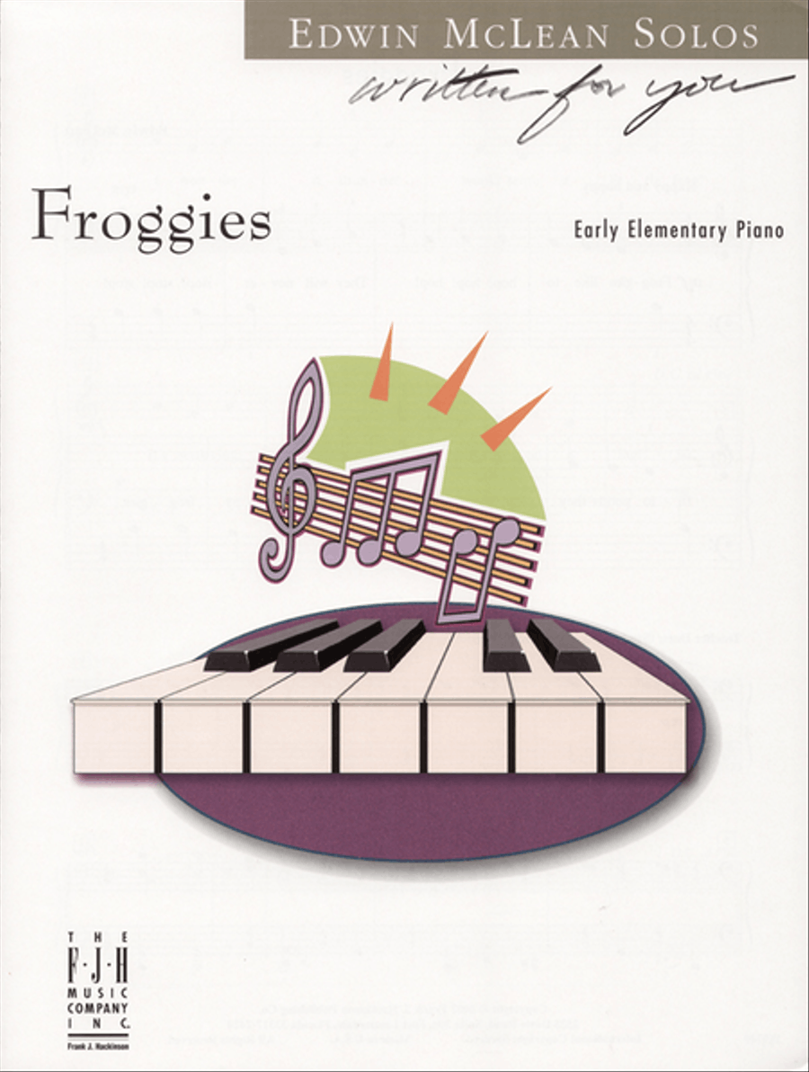 Froggies Easy Piano scores gallery preview page 1