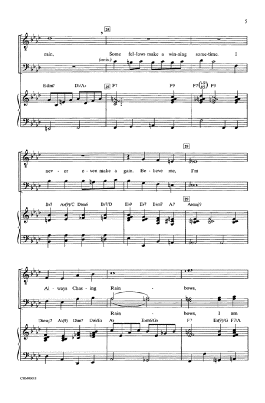I'm Always Chasing Rainbows Choir scores gallery preview page 3