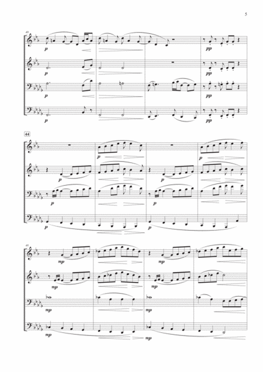 Prelude from "Suite Bergamasque" for Brass Quartet image number null