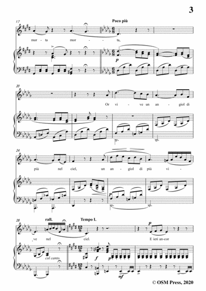 Donizetti-E Morta,in c sharp minor,for Voice and Piano