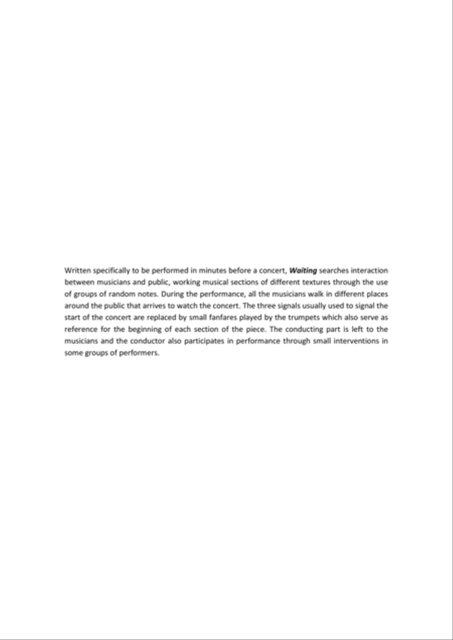 Waiting (for Wind Band) Concert Band scores gallery preview page 3