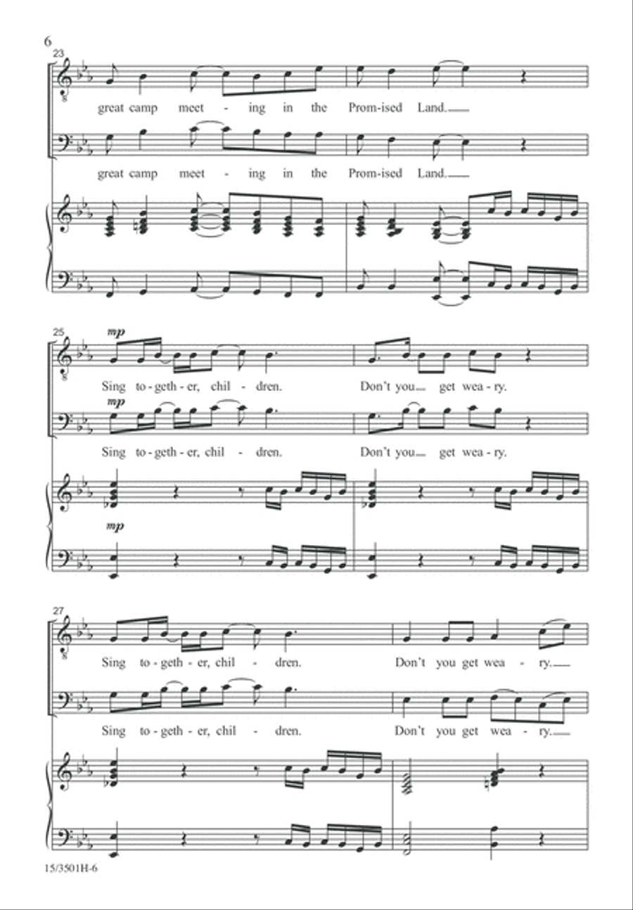I Hear America Singing TB scores gallery preview page 6