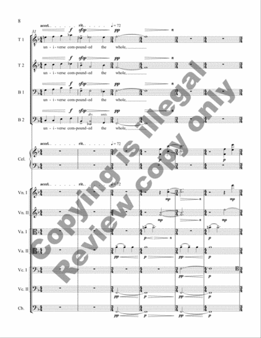 Stargazing (TTBB Full Score) TTBB scores gallery preview page 10