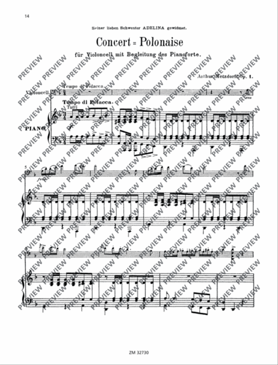 Violoncelle au Salon Piano Accompaniment scores gallery preview page 15