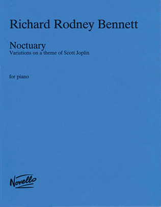 Book cover for Richard Rodney Bennett: Noctuary For Piano