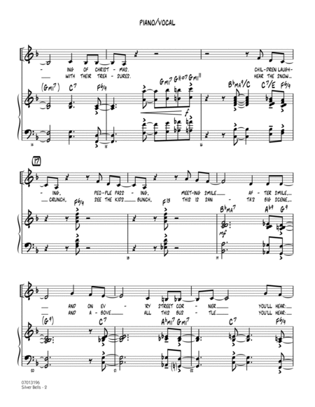 Silver Bells - Piano/Vocal
