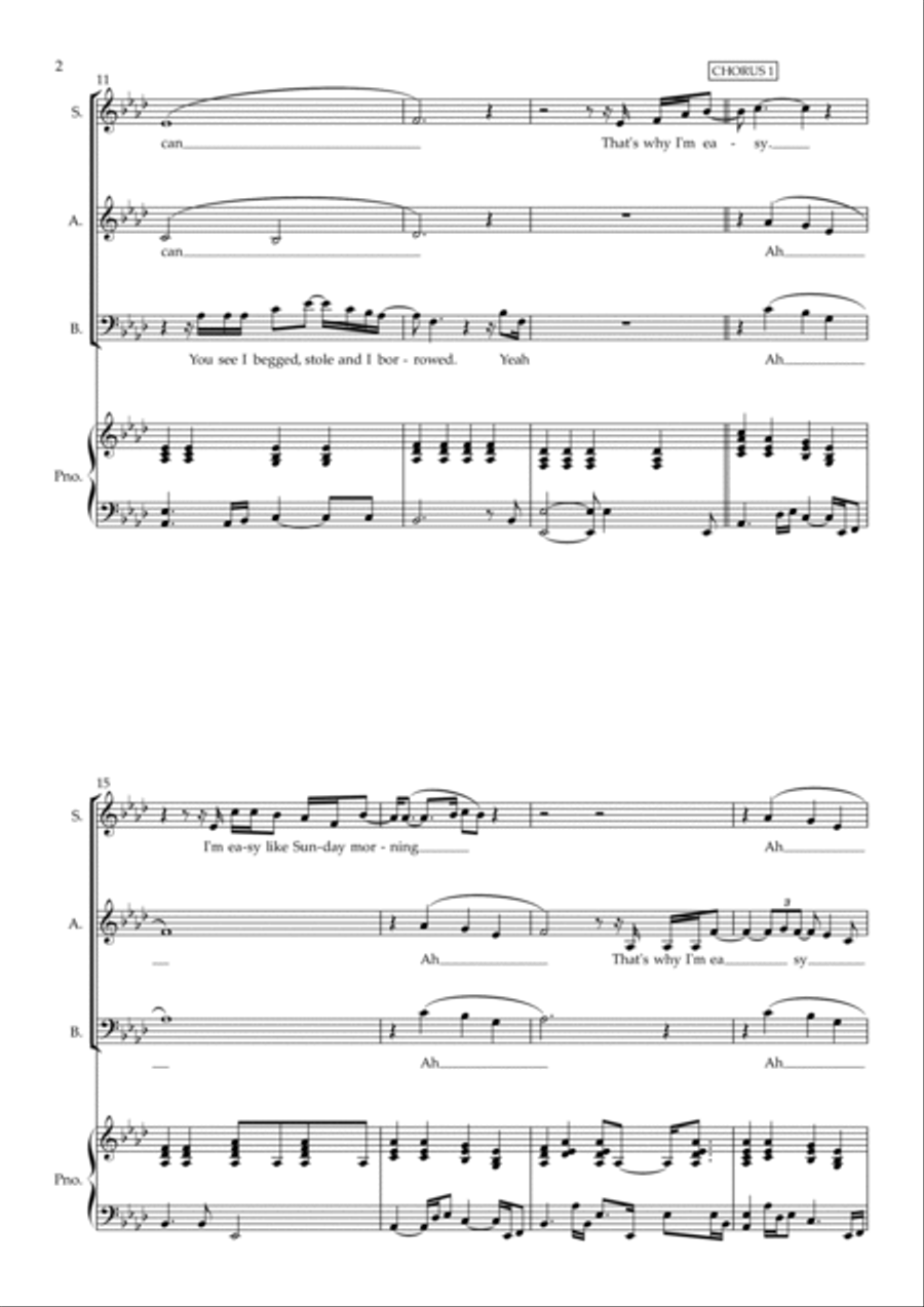 Easy 3-Part scores gallery preview page 2