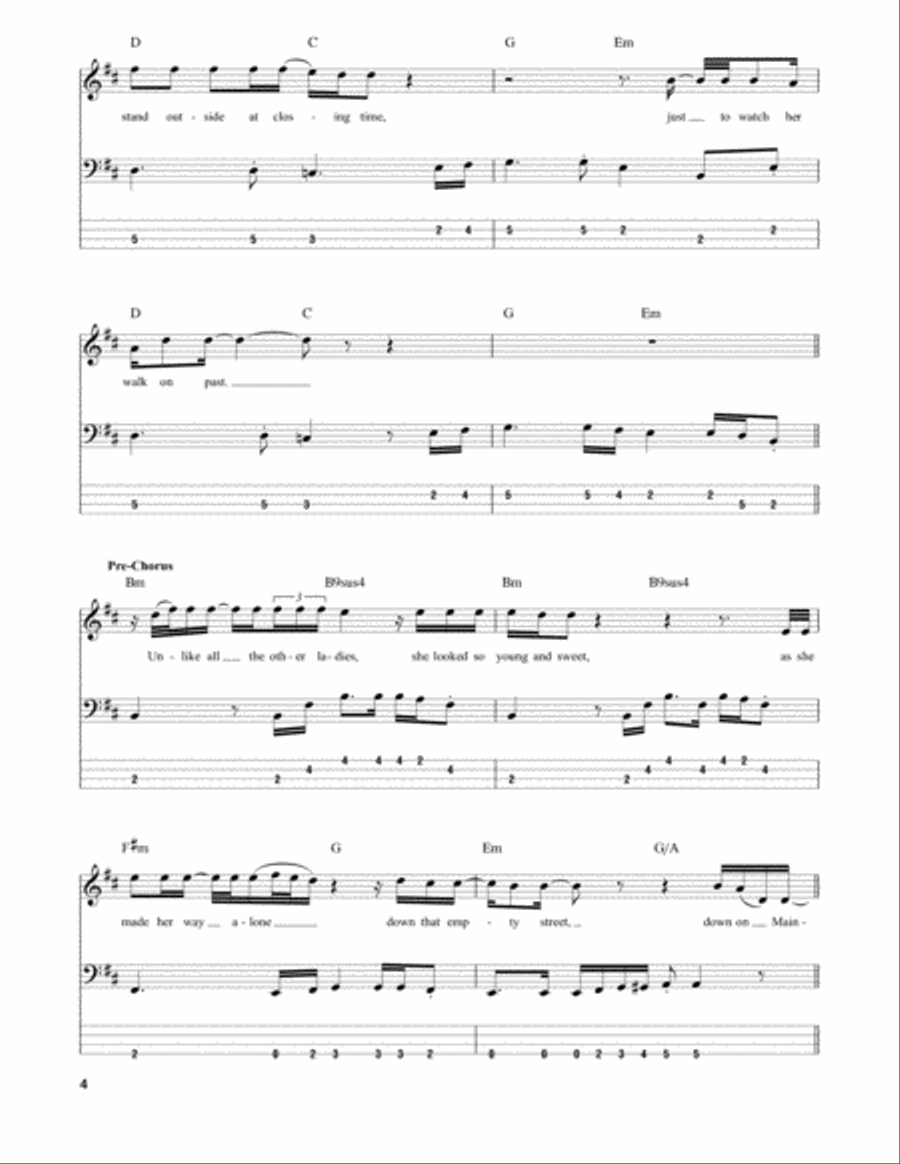 Mainstreet Mainstreet Guitar Tablature scores gallery preview page 4