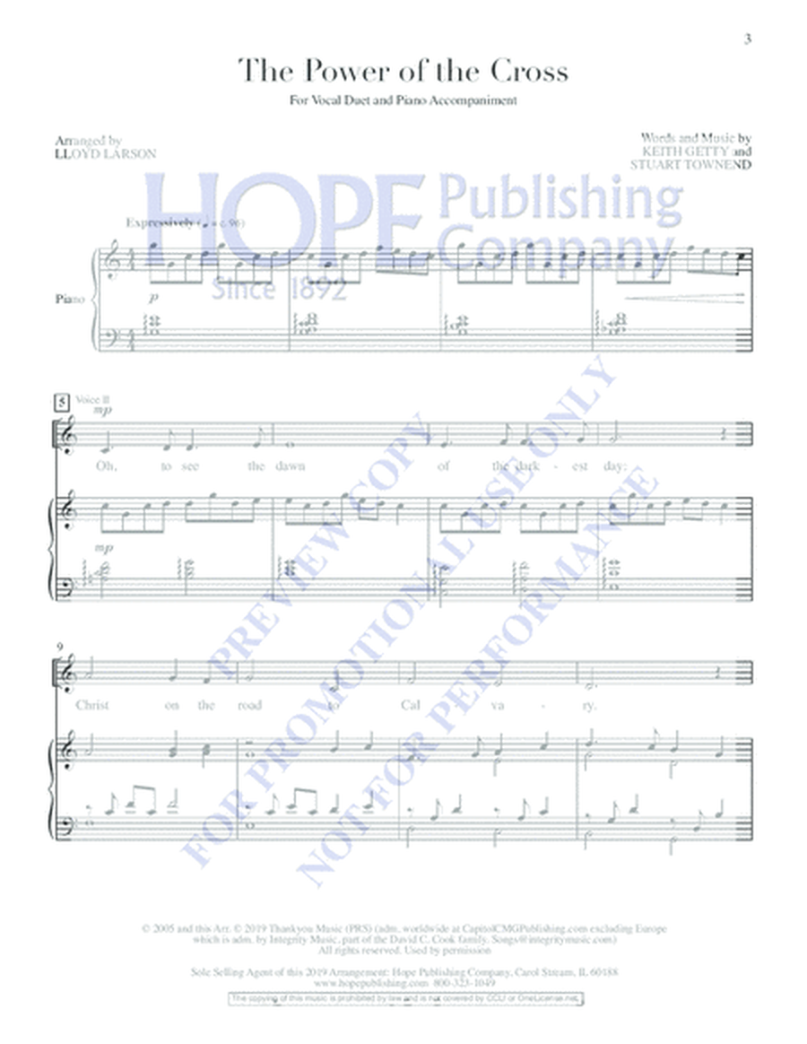 Classic Hymns For Two Voices, Vol. 2-Score
