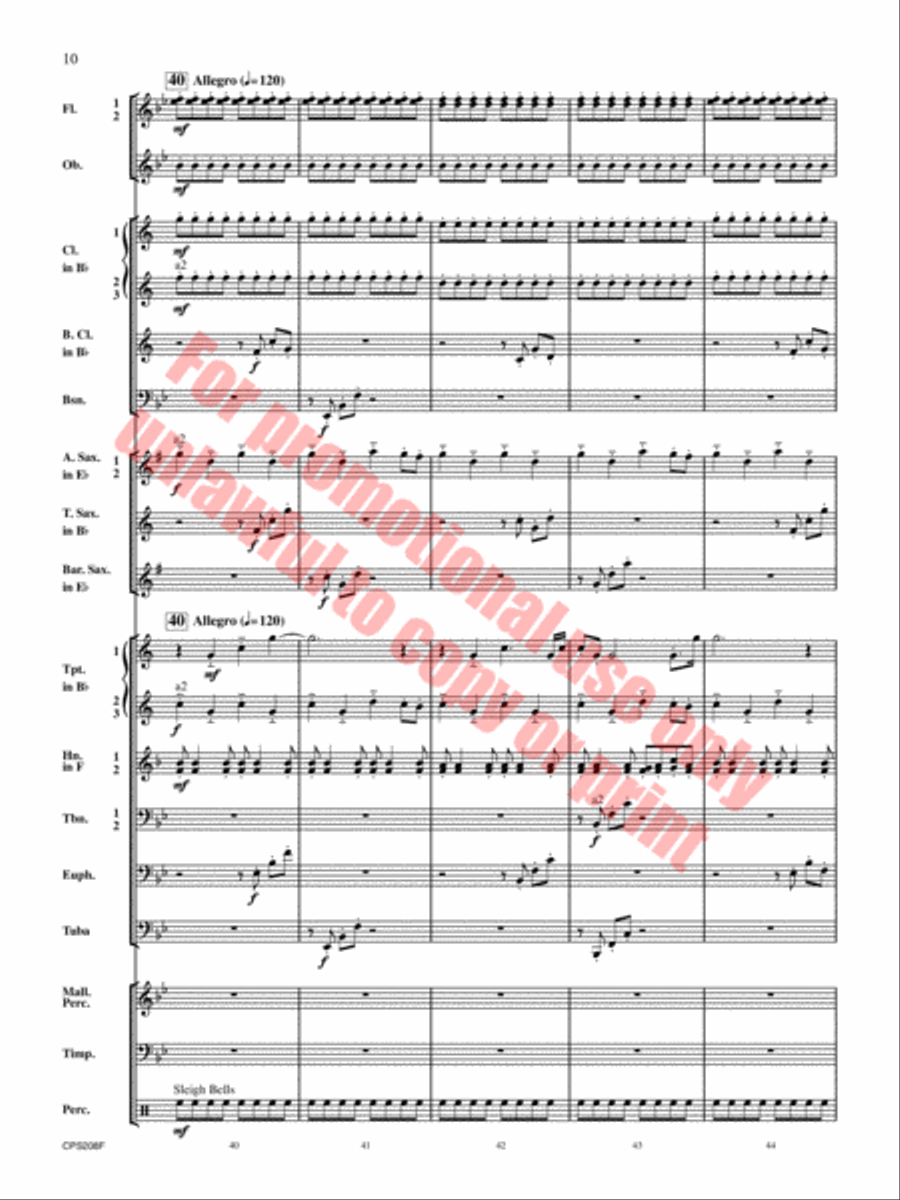 Winter Milky Way Winter Milky Way Concert Band scores gallery preview page 11