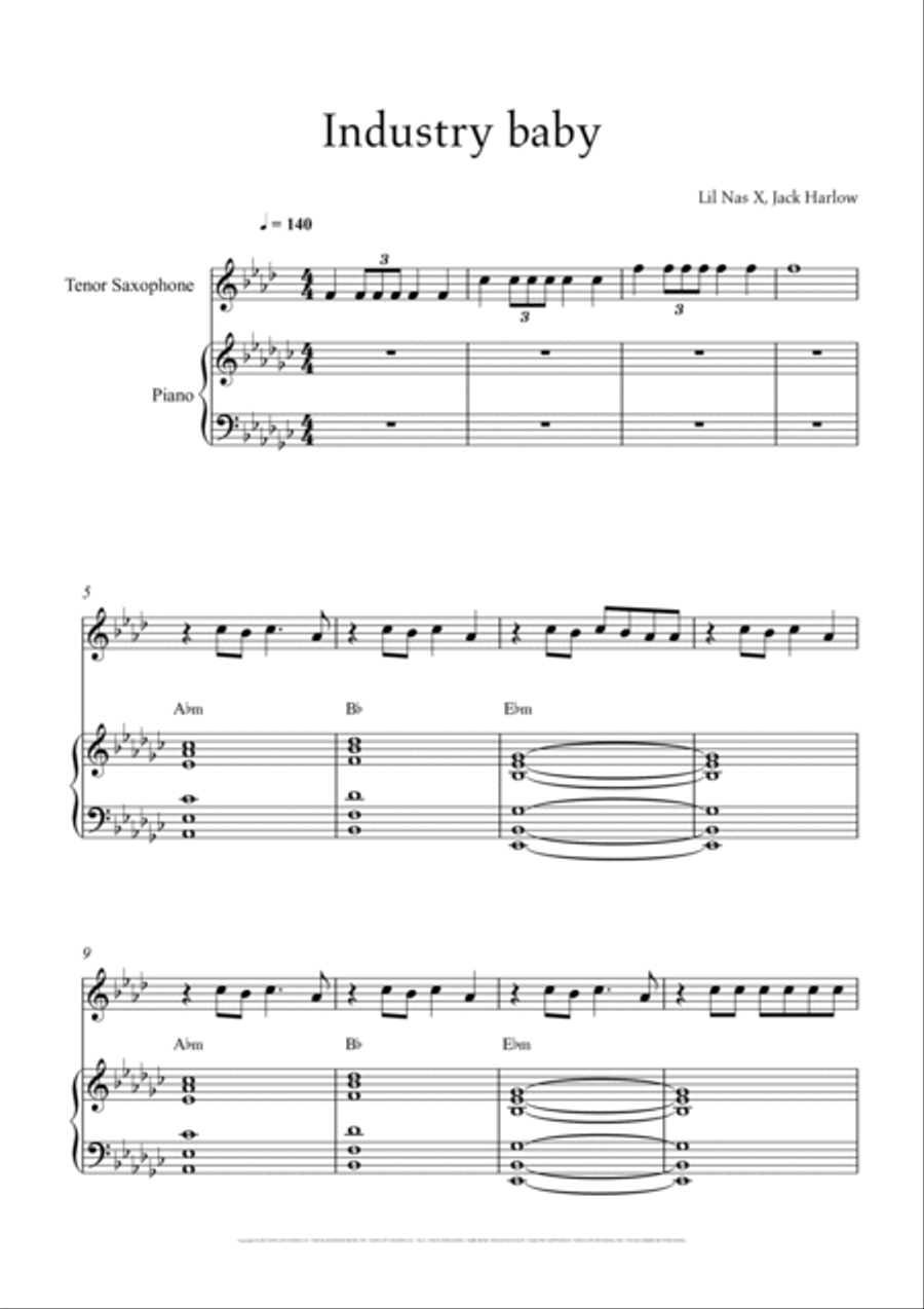 Industry Baby Small Ensemble scores gallery preview page 2