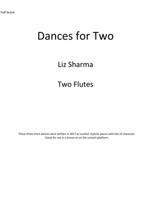 Book cover for Dances for Two Flutes