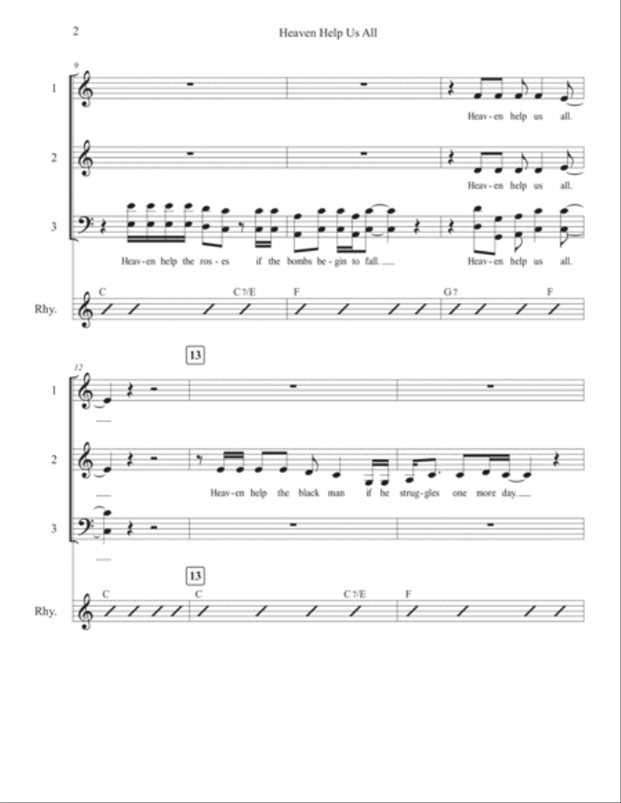 Heaven Help Us All 3-Part scores gallery preview page 2