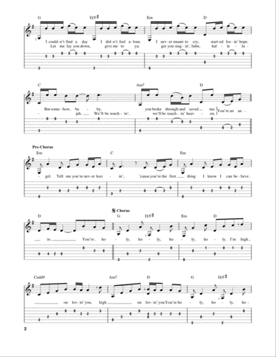 H.O.L.Y. Acoustic Guitar scores gallery preview page 2