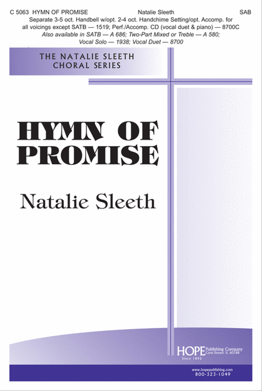 Hymn of Promise 3-Part scores gallery preview page 1