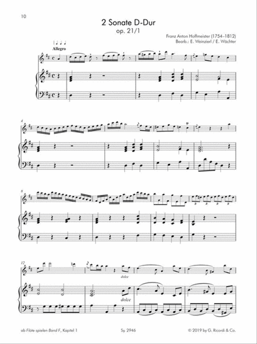 Flöte spielen Spielbuch F Flute Solo scores gallery preview page 2