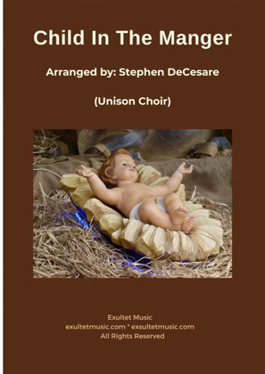 Book cover for Child In The Manger (Unison choir)