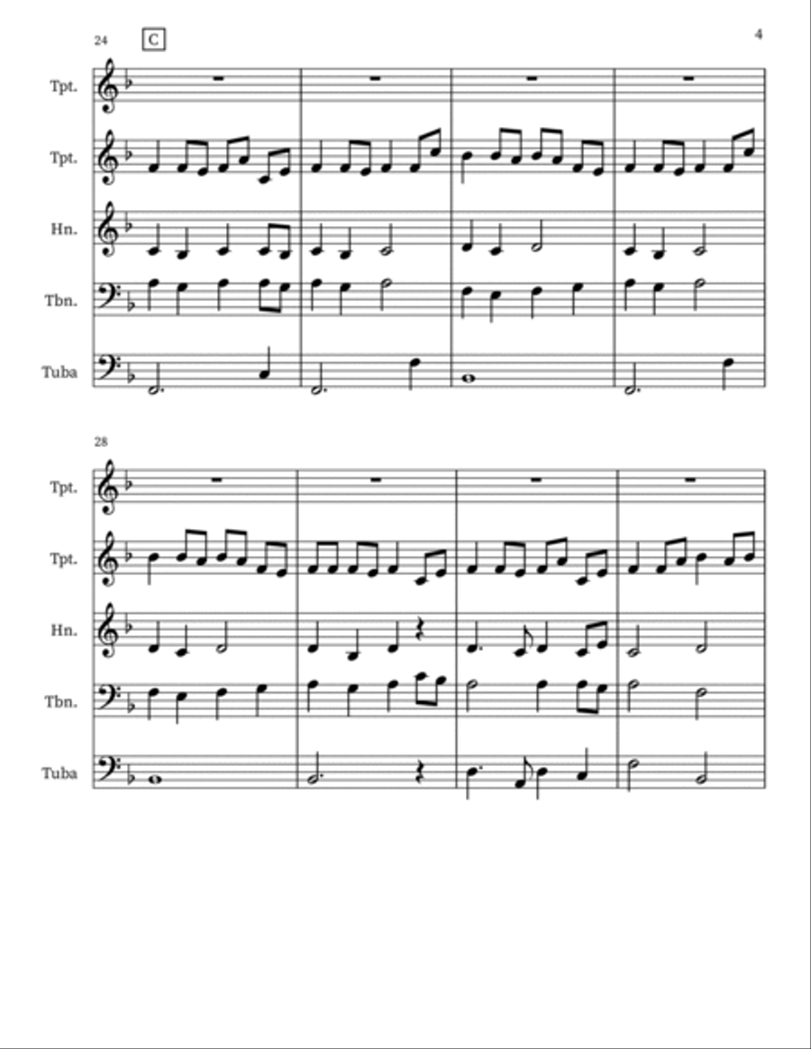 We Are One in the Spirit Small Ensemble scores gallery preview page 4