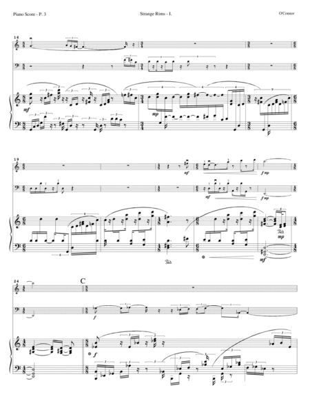 Piano Trio No. 2 "Strange Rims" (piano score - pno, vln, cel) image number null