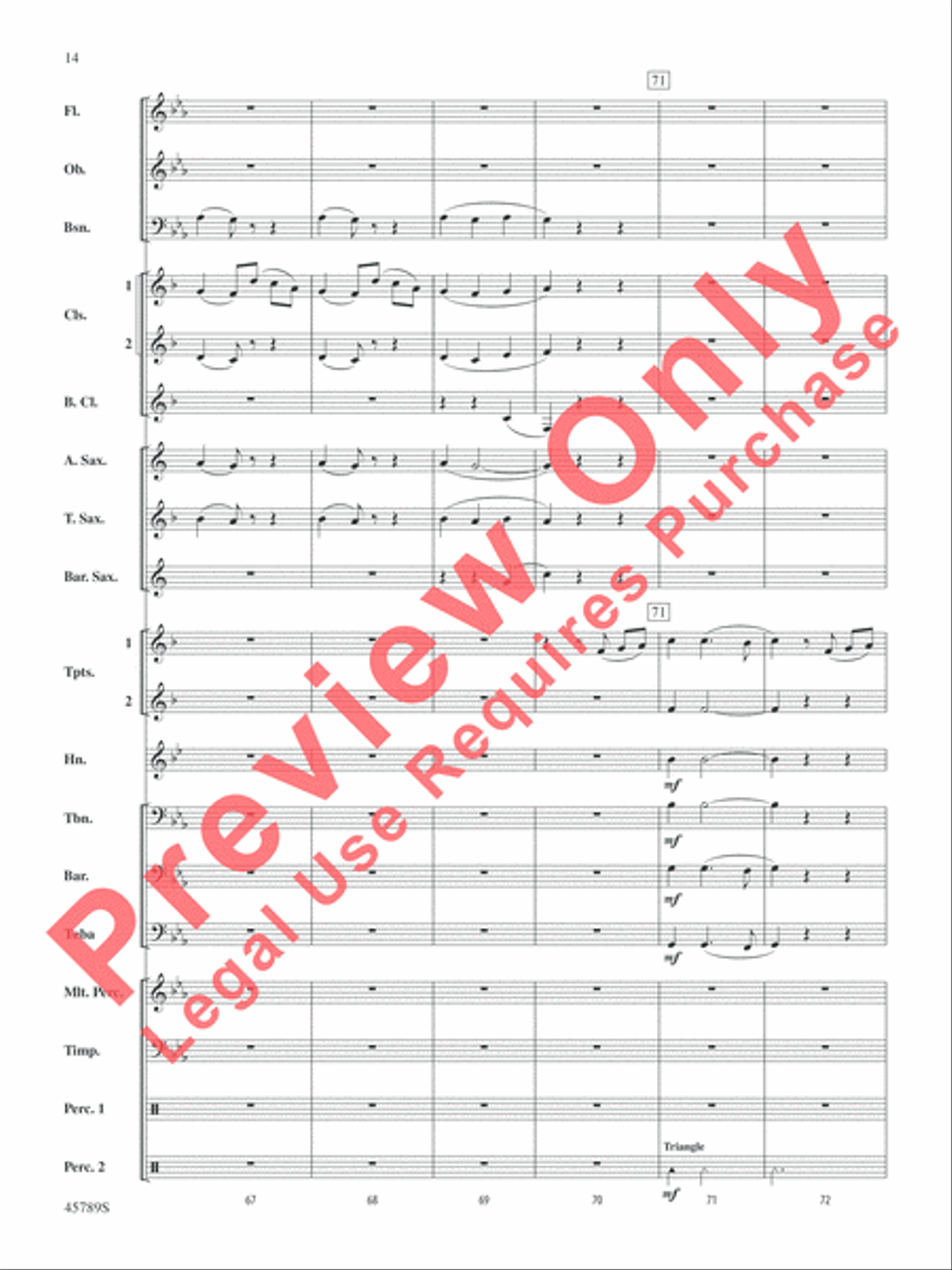 Images of Spain Concert Band scores gallery preview page 14
