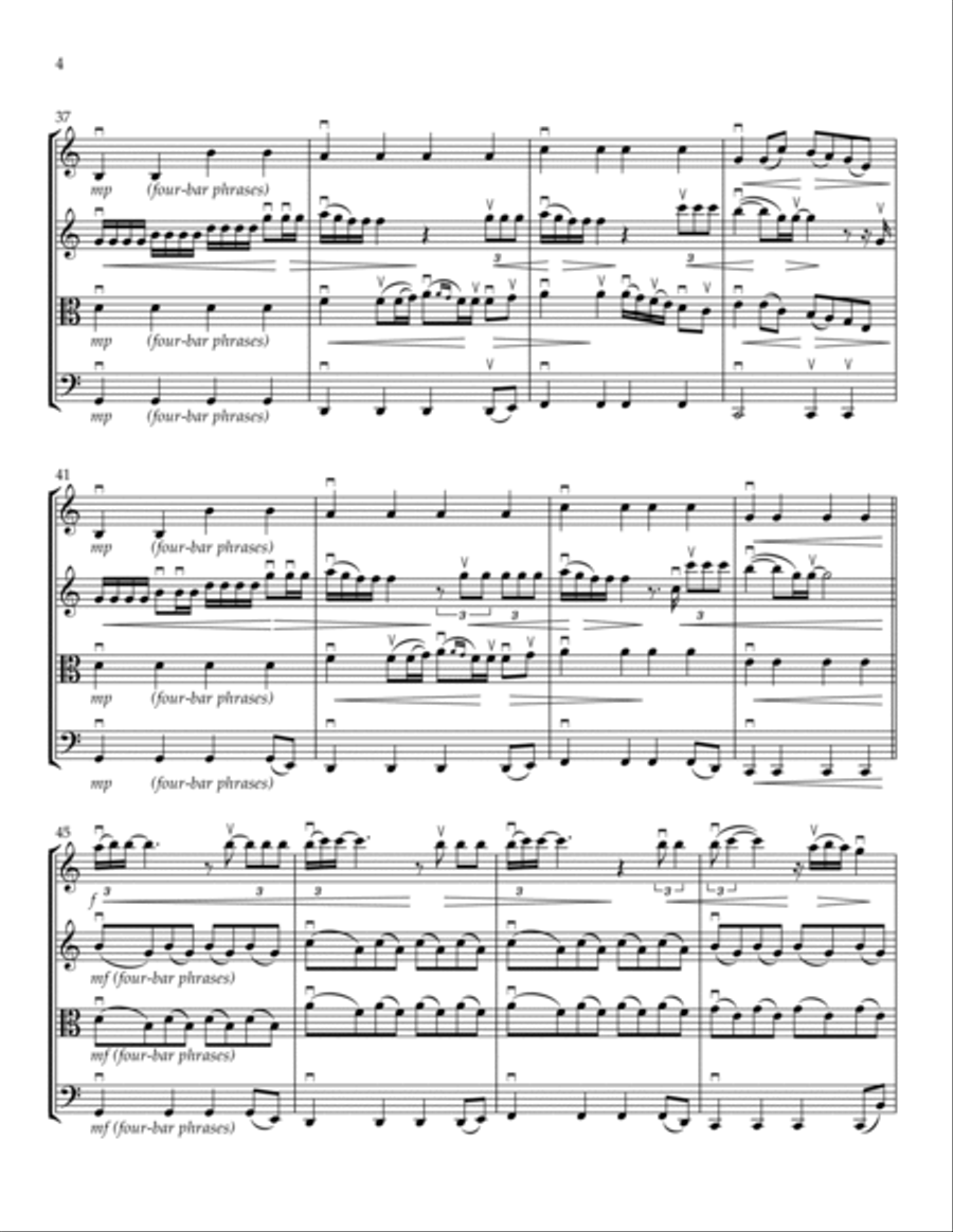 Anyone Anyone String Quartet scores gallery preview page 4