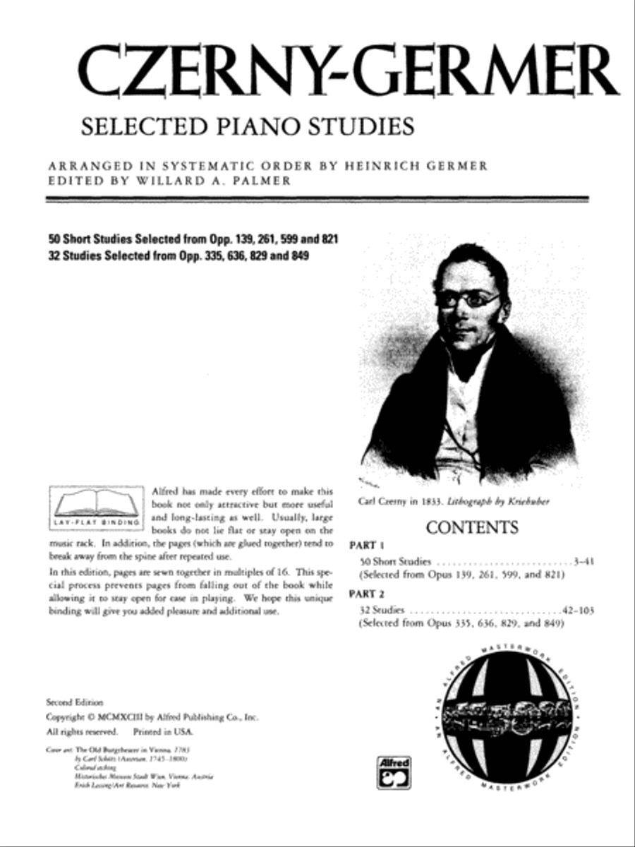 Czerny -- Selected Piano Studies, Volume 1 Piano Method scores gallery preview page 2