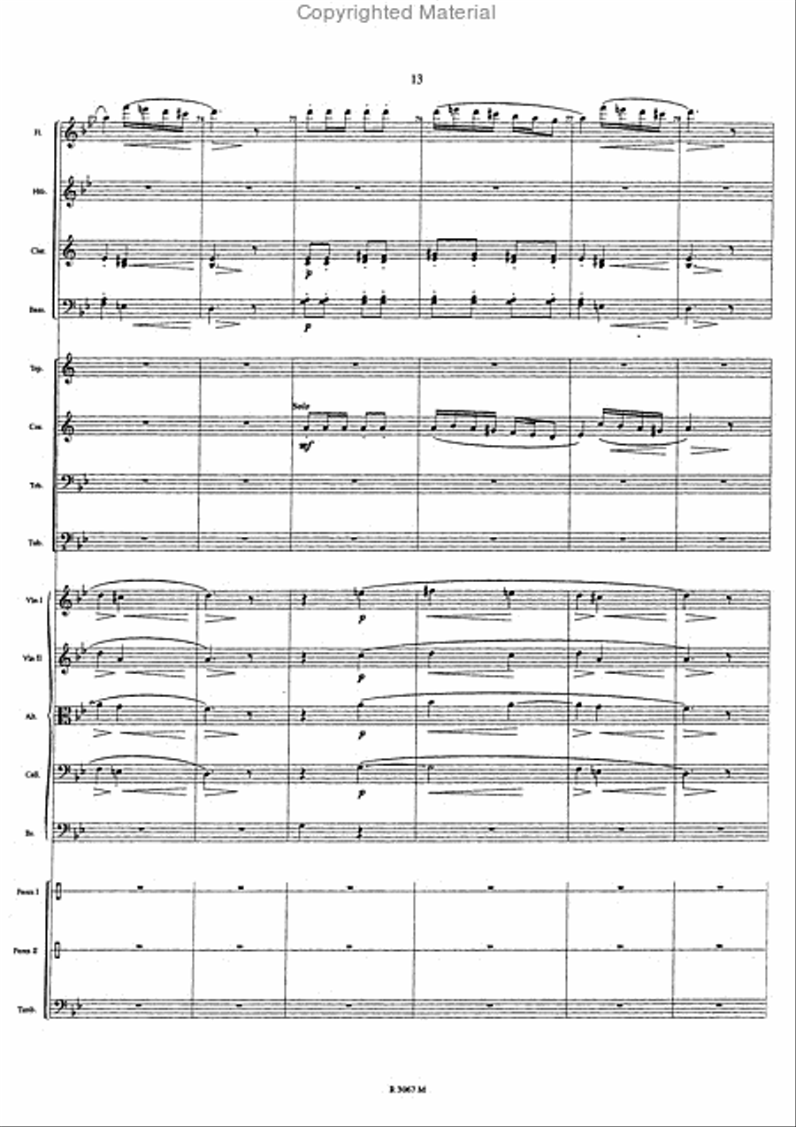 Ouverture sur des thèmes bosniaques Orchestra scores gallery preview page 14