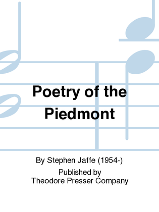 Poetry of the Piedmont