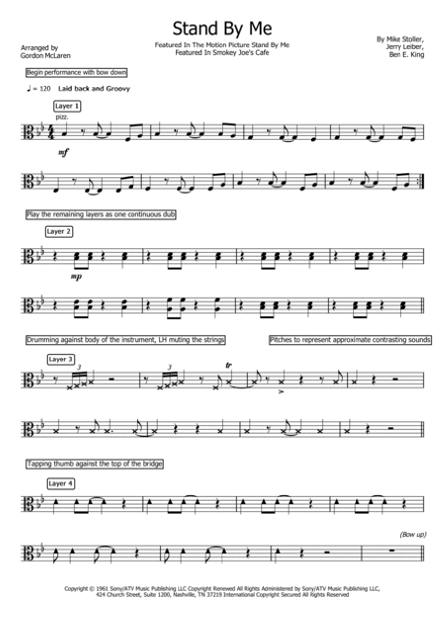 Stand By Me Stand By Me Viola Solo scores gallery preview page 2