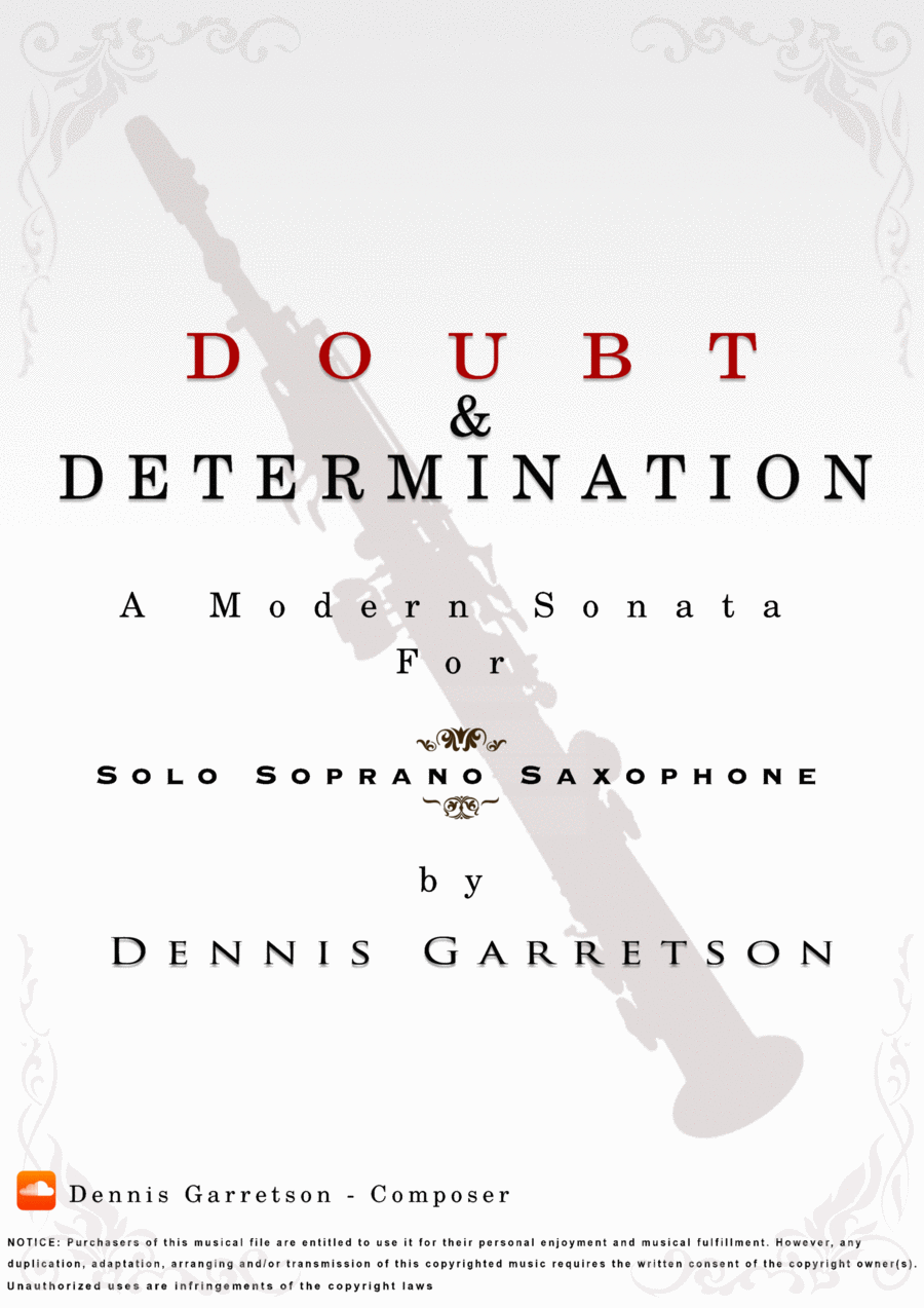 Doubt & Determination (An Epic Sonata of Indeterminacy) Small Ensemble scores gallery preview page 1