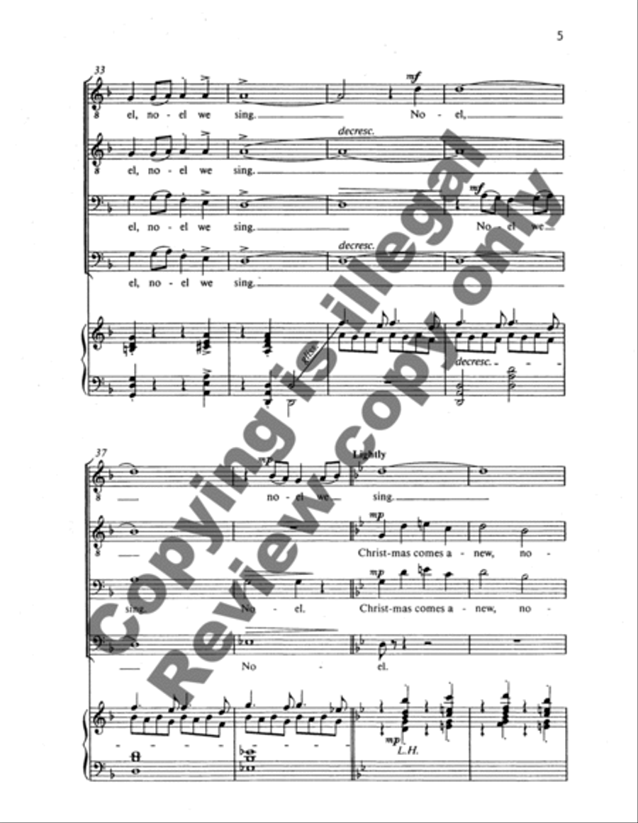 Christmas Comes Anew (Noel Nouvelet) TTBB scores gallery preview page 12