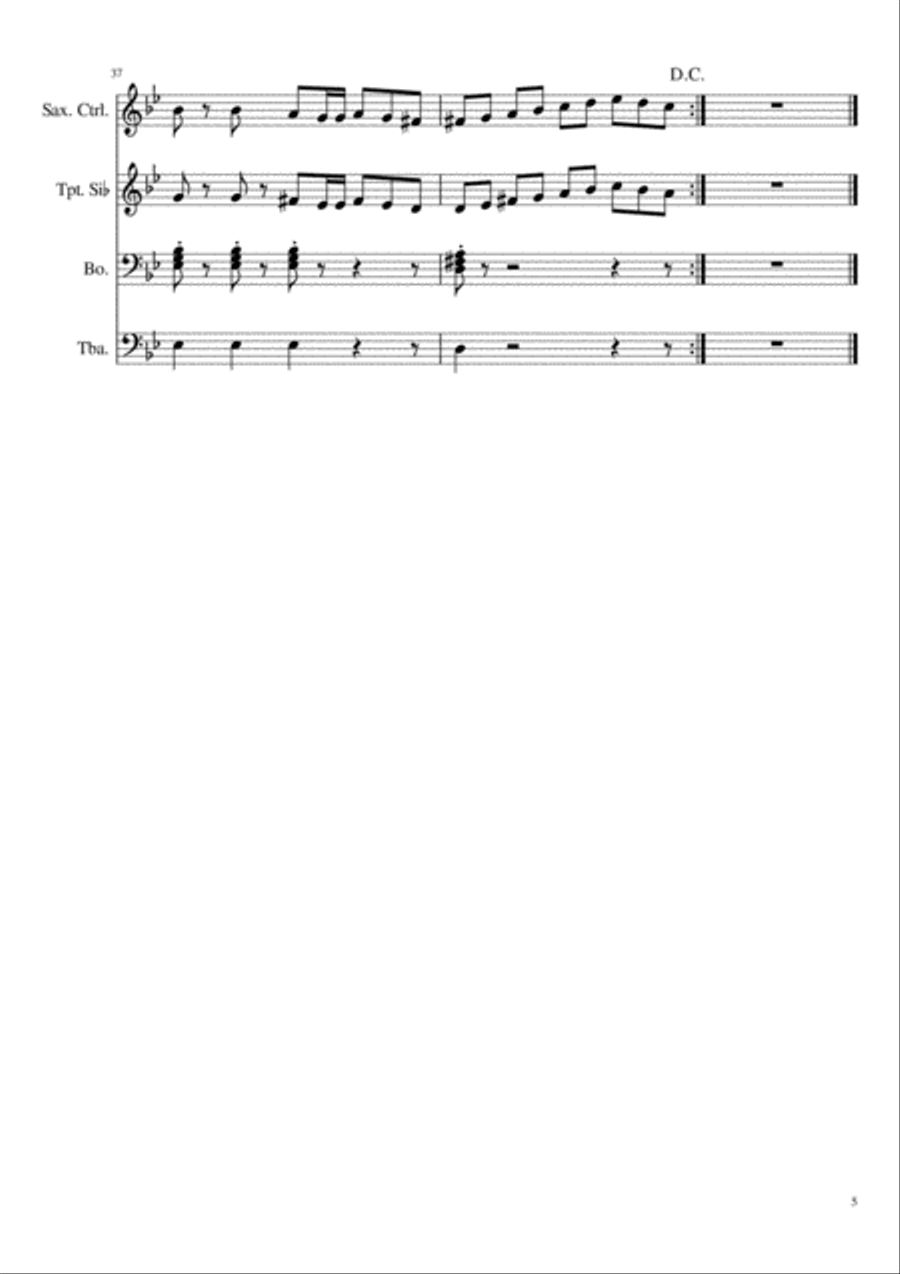 Floresta Cocek Floresta Cocek Jazz Ensemble scores gallery preview page 5