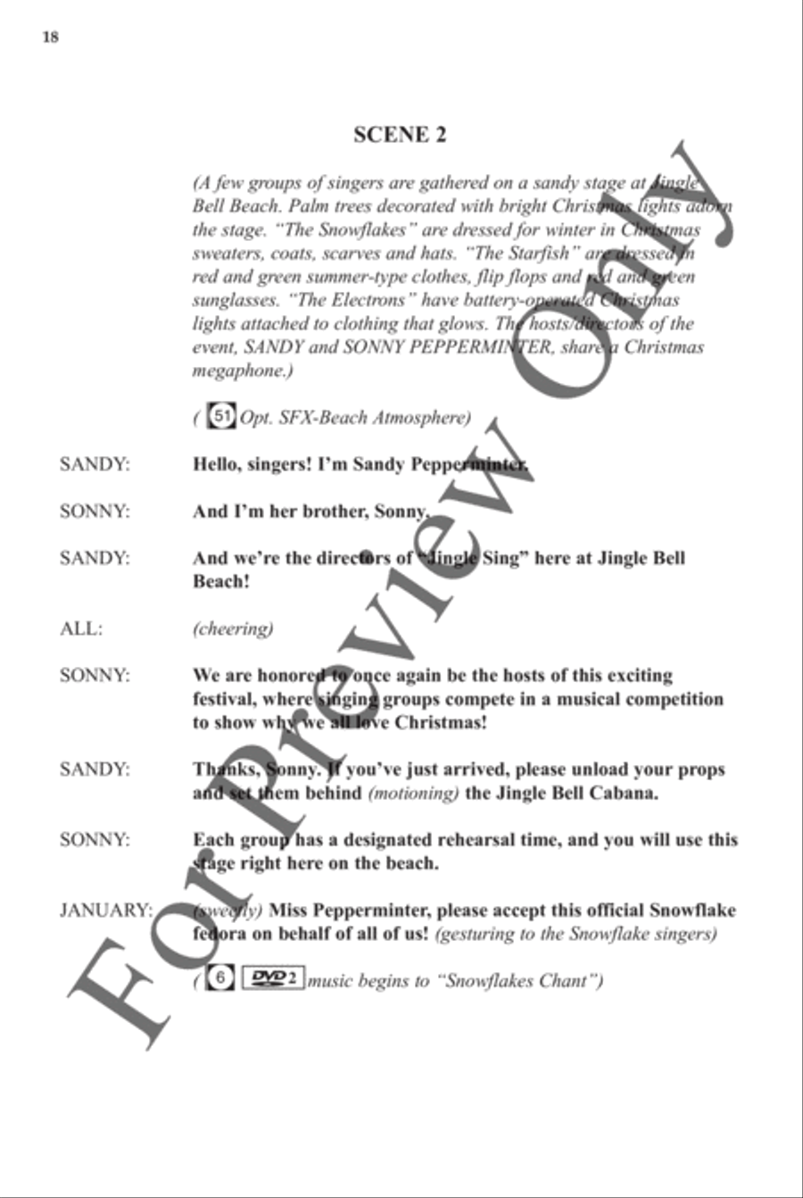 Jingle Bell Beach - Choral Book Choir scores gallery preview page 19
