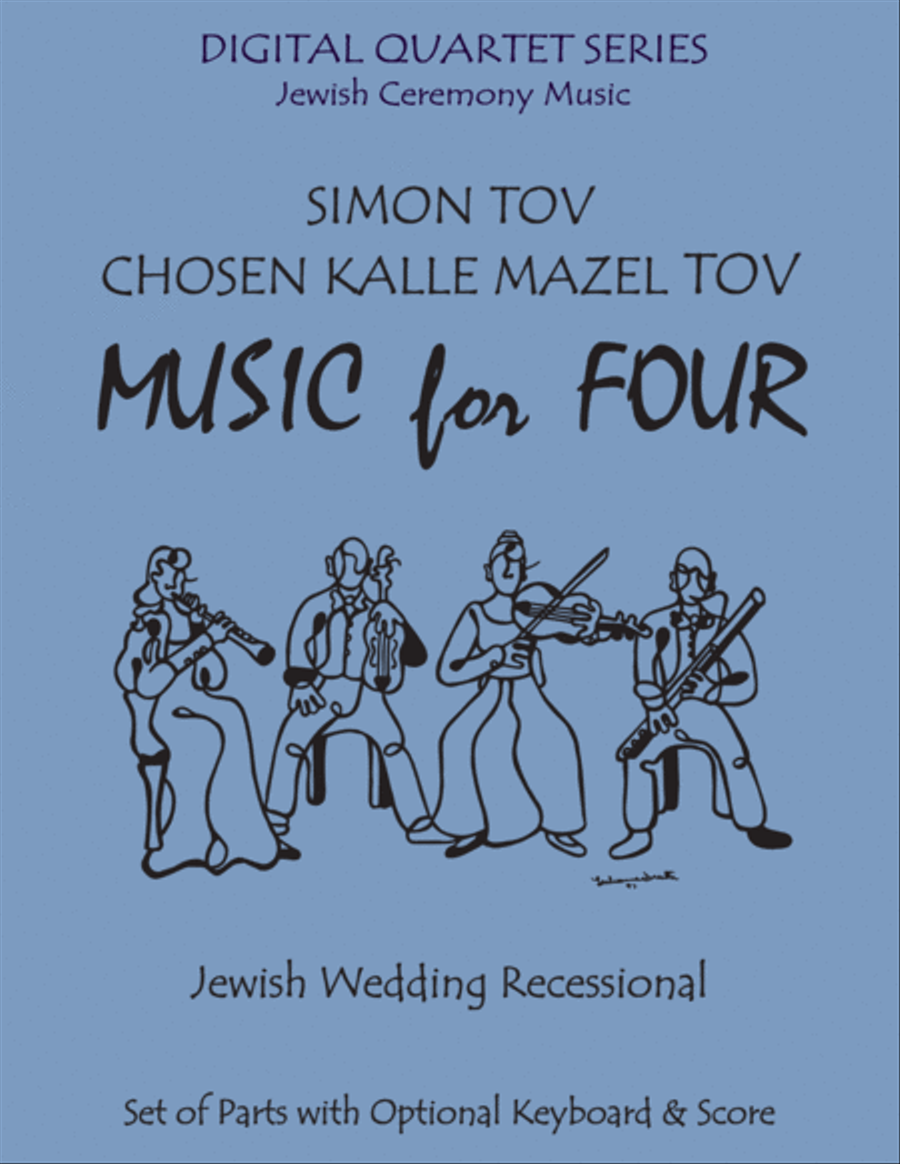 Simon Tov/Kalle Chosen Mazel Tov for Double Reed Quartet (2 Oboes, English Horn & Bassoon) with opti Woodwind Quartet scores gallery preview page 1