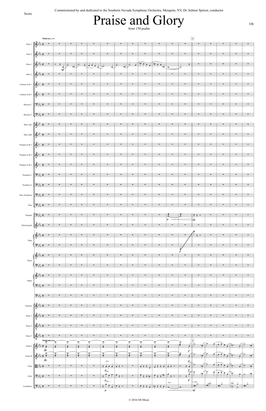 Praise and Glory Full Orchestra scores gallery preview page 1