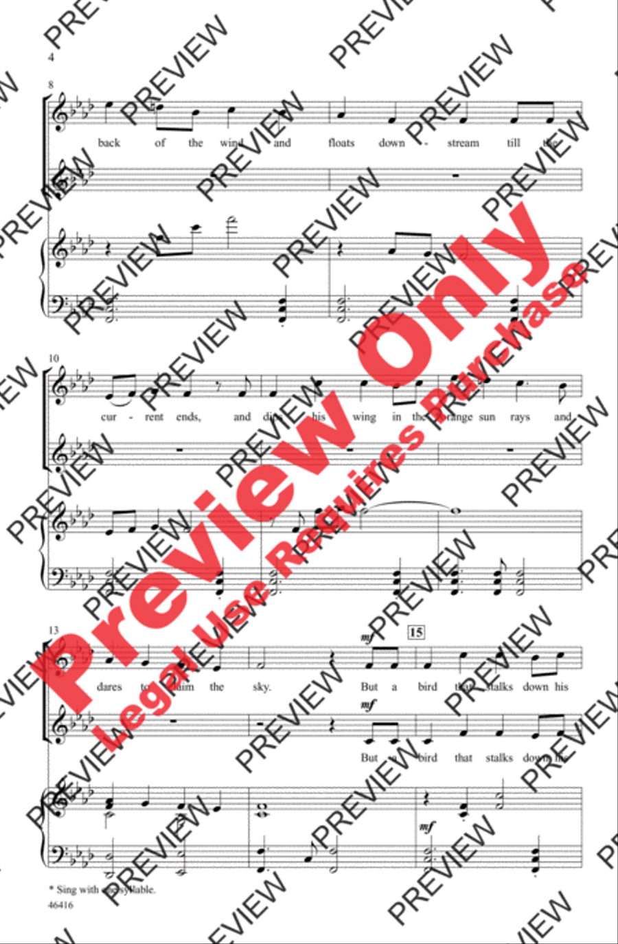 Caged Bird Women's Choir scores gallery preview page 3