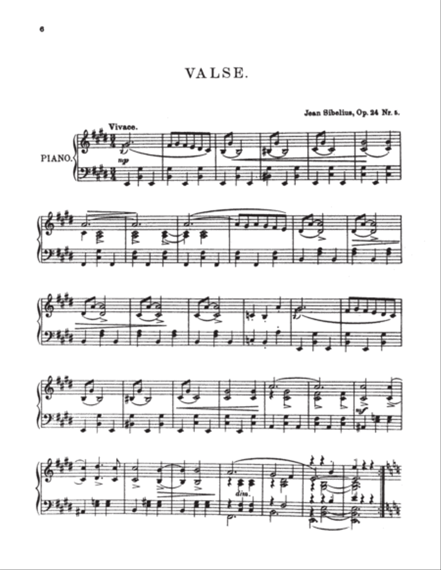 Sibelius: Sibelius Piano Album Piano Solo scores gallery preview page 1