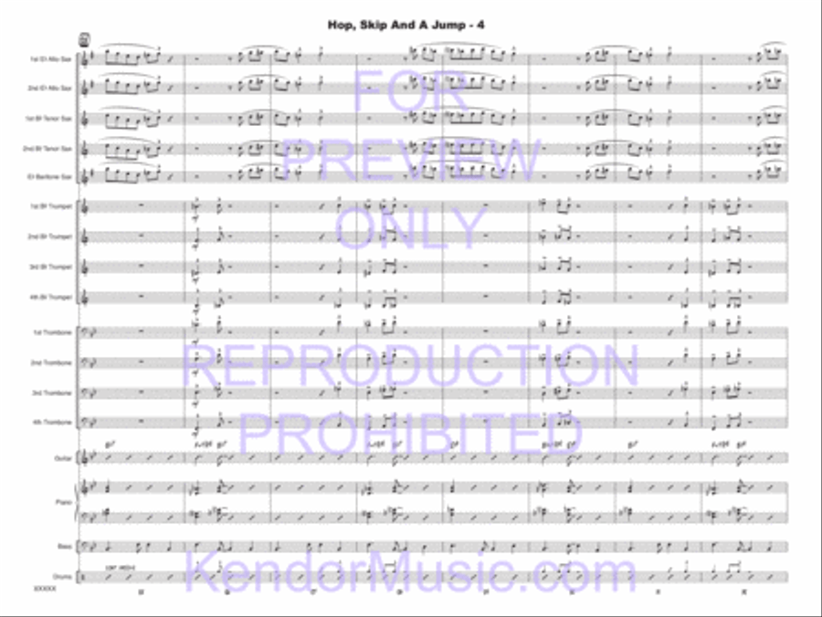 Hop, Skip And A Jump Hop, Skip And A Jump Jazz Ensemble scores gallery preview page 5
