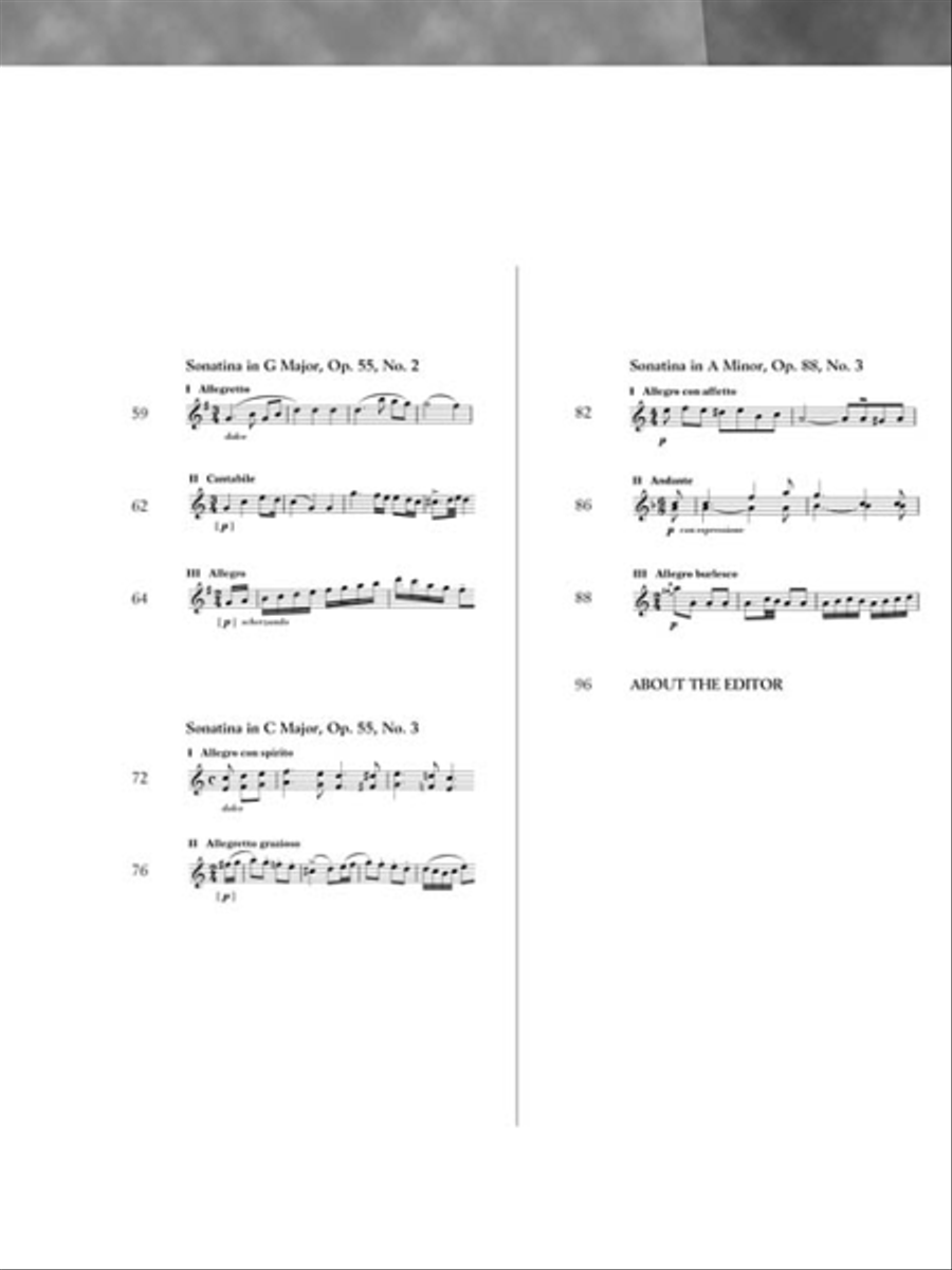 Kuhlau – Selected Sonatinas Piano Solo scores gallery preview page 4