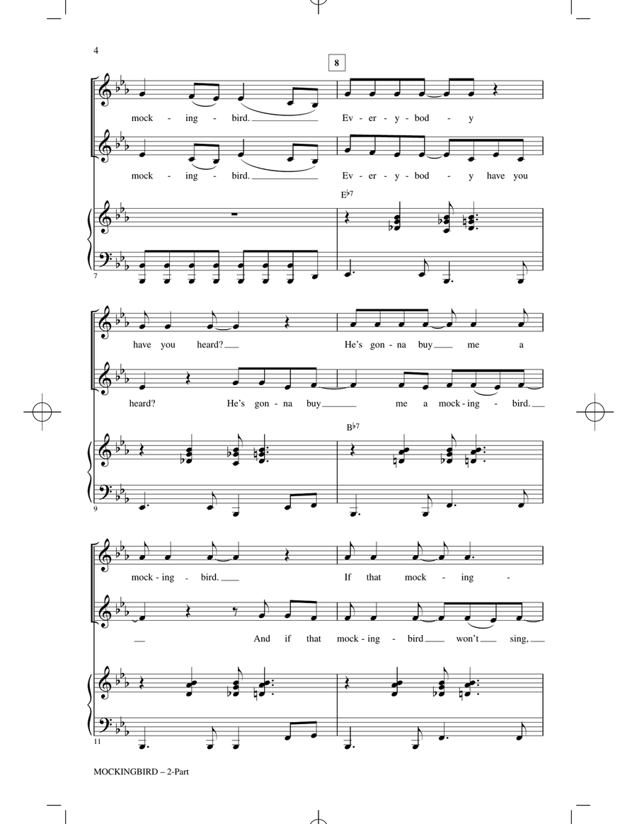 Mockingbird 2-Part scores gallery preview page 2
