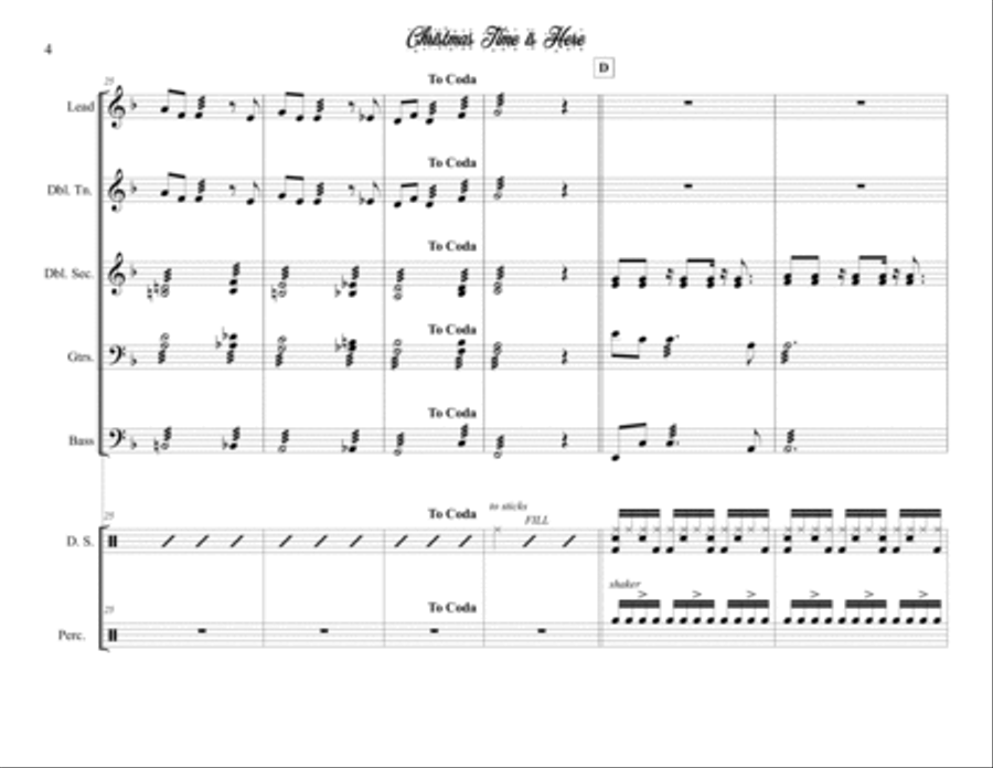 Christmas Time Is Here Christmas Time Is Here Steel Drum Band scores gallery preview page 4