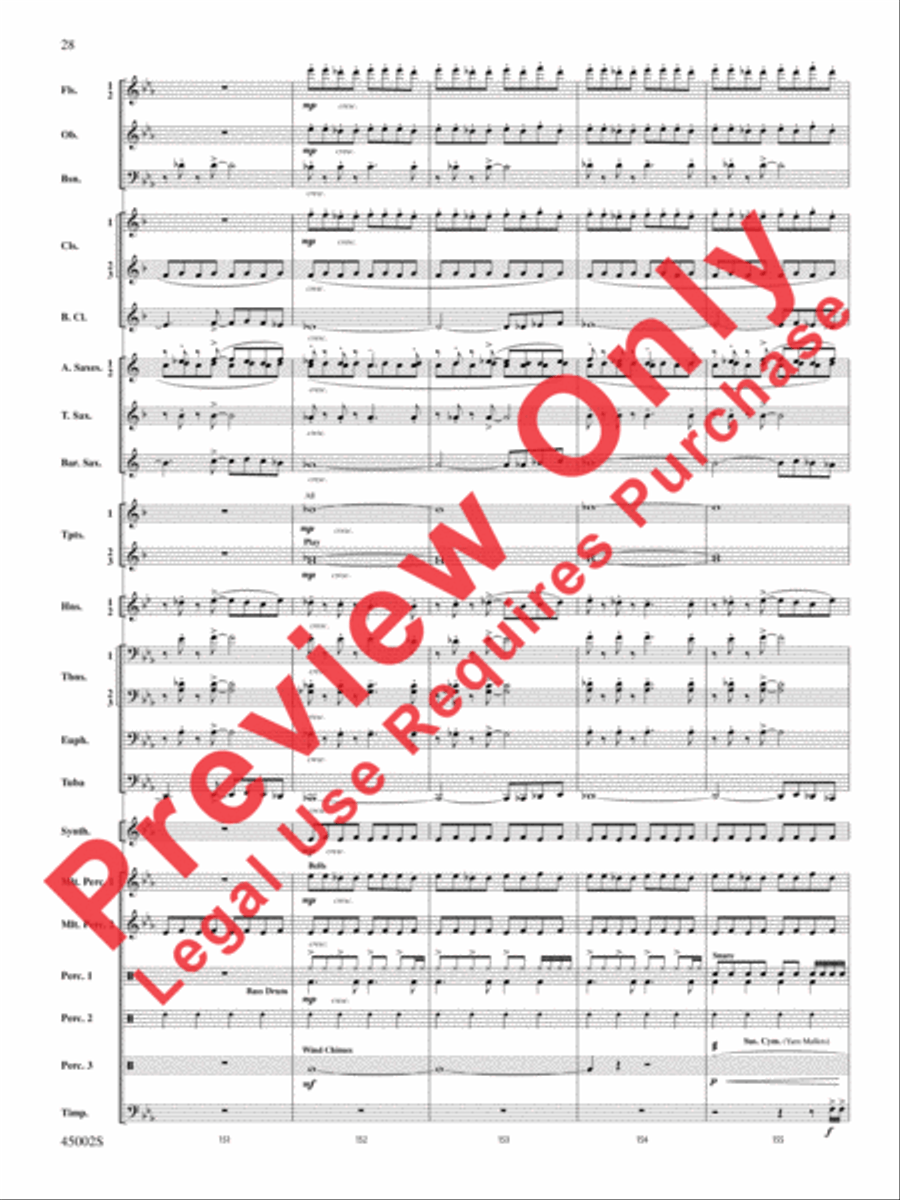 Winds of Change Concert Band scores gallery preview page 64