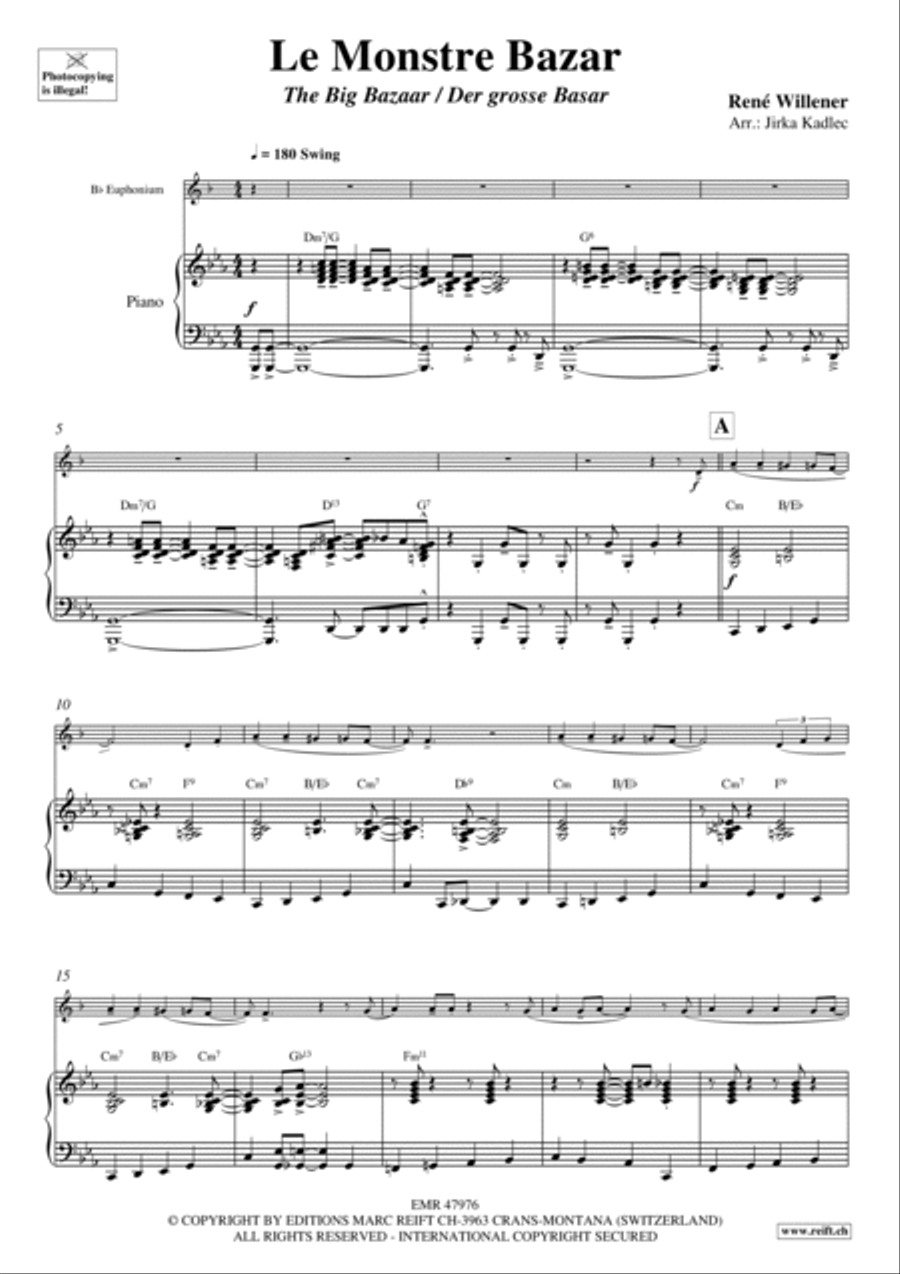 Le Monstre Bazar Euphonium scores gallery preview page 6