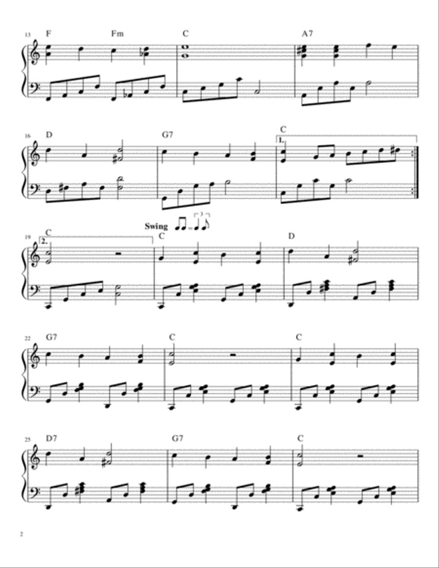 Love Me Tender Piano Solo scores gallery preview page 2