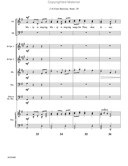 Christmas Joy! - Brass and Percussion Score and Parts image number null