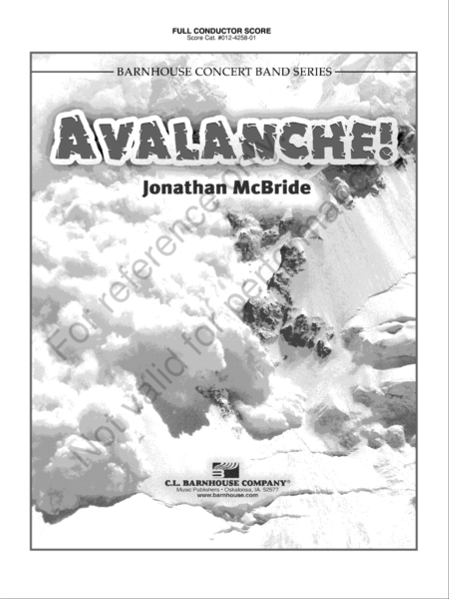 Avalanche! Concert Band scores gallery preview page 2