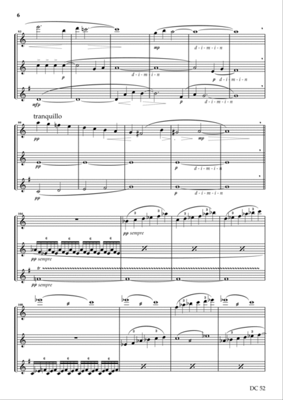 Threnody in Memoriam Katherine Chedburn 1948-1988 - for oboe trio Woodwind Trio scores gallery preview page 6