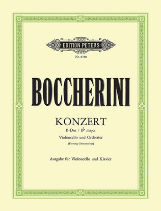 Book cover for Cello Concerto in B flat (Grützmacher Version) (Edition for Cello and Piano)