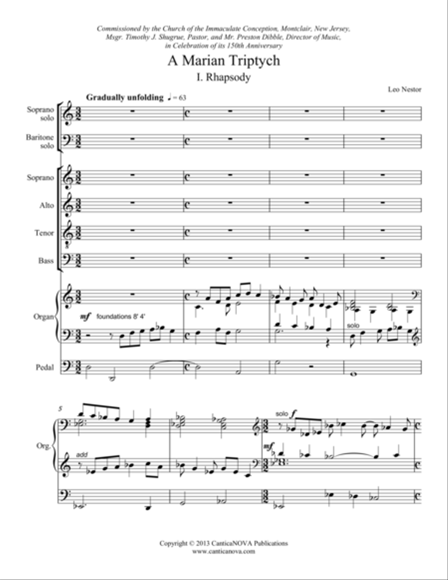 A Marian Tripych 4-Part scores gallery preview page 2