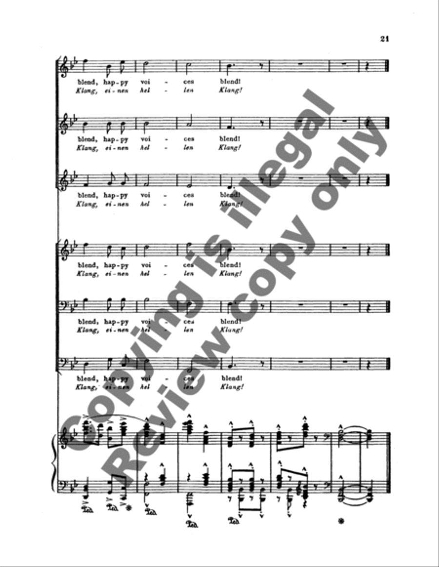 Chorus of Homage (Tafellied), Op.93b Choir scores gallery preview page 14